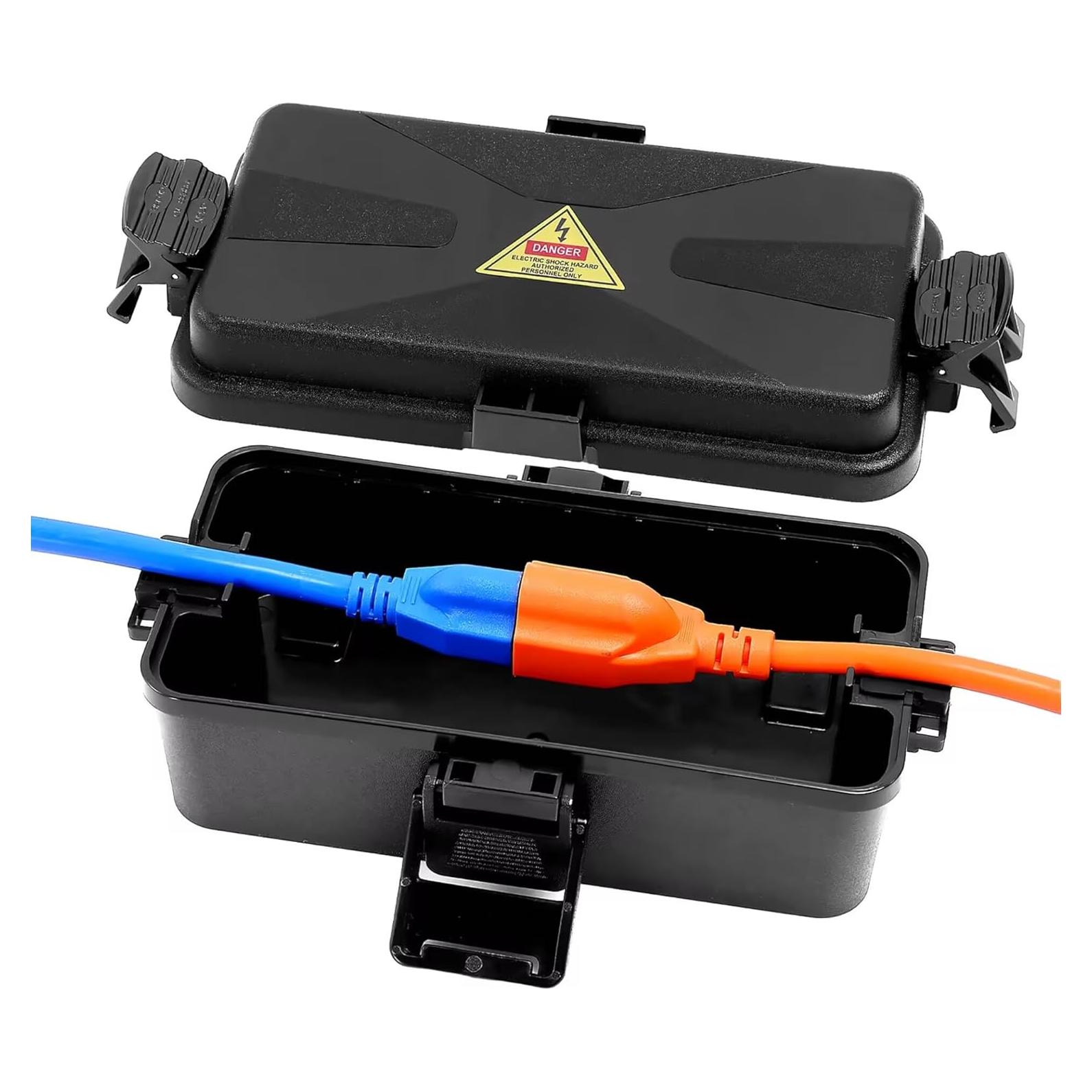 Caja Eléctrica Exterior Impermeable DIQMIAQ Negra 19.3x9.9x8.4cm