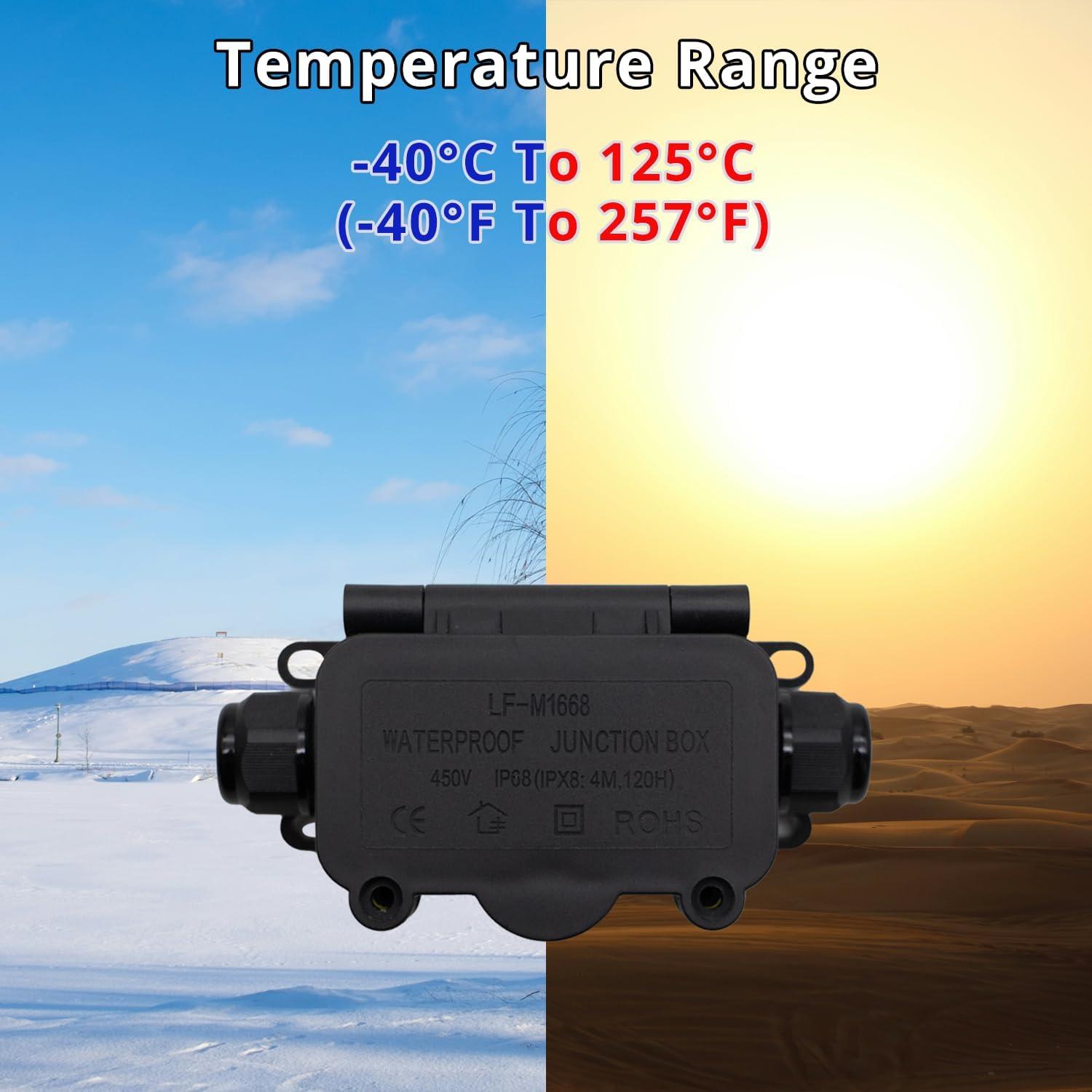 Caja de Conexiones Exterior Impermeable IP68 MAKERELE 2 Vías