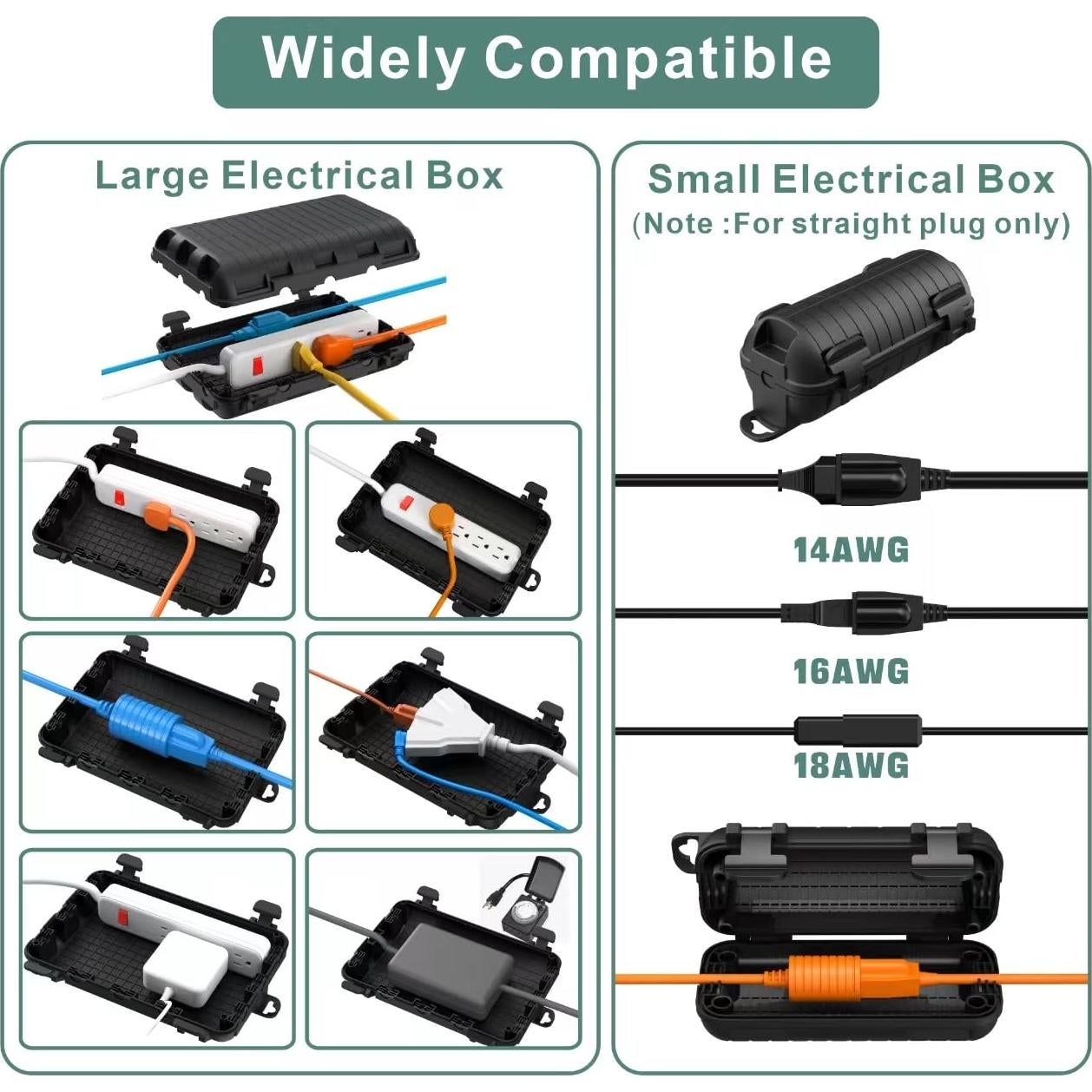 Caja de Extensión Exterior H HUNLEE IP54 Paquete de 3
