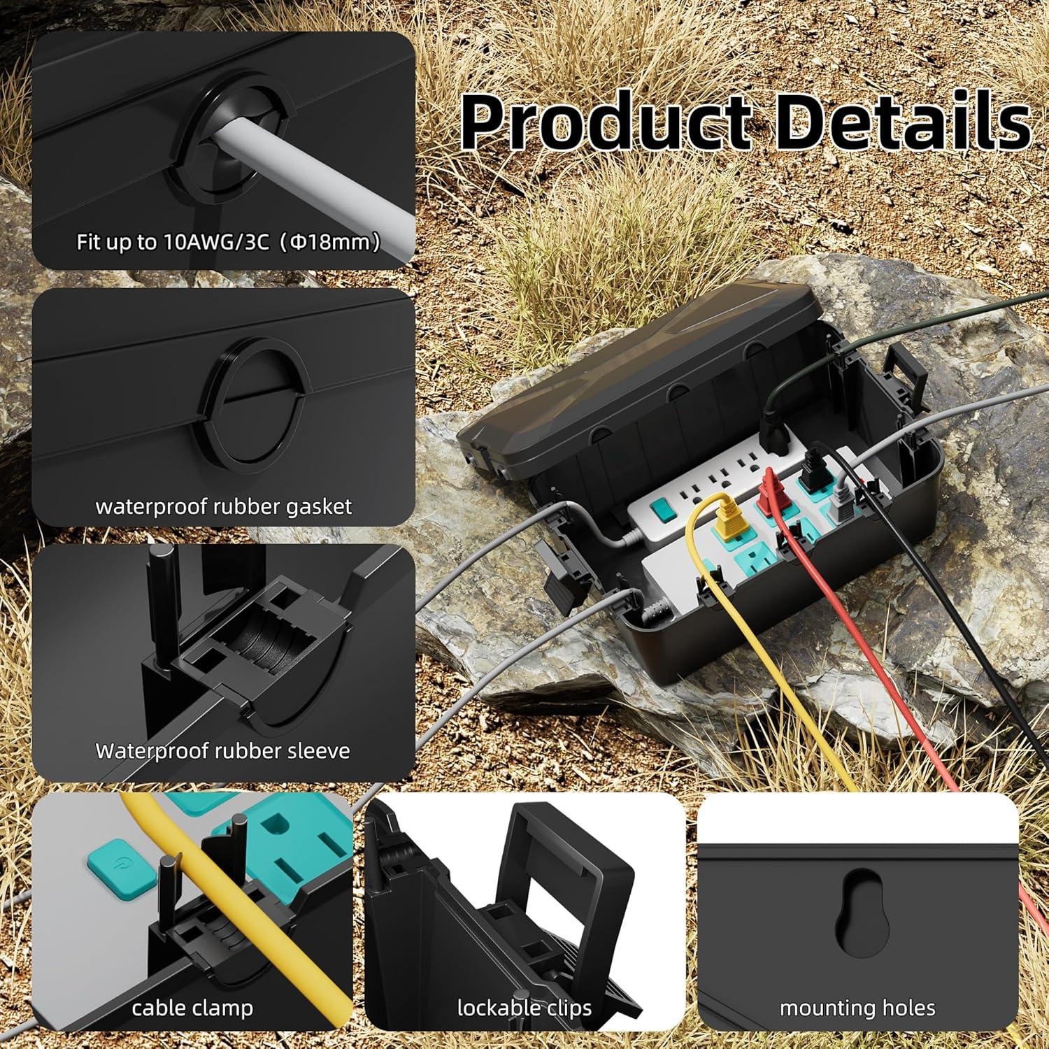 Caja Eléctrica Exterior Impermeable Joinfworld 32x21x13 cm