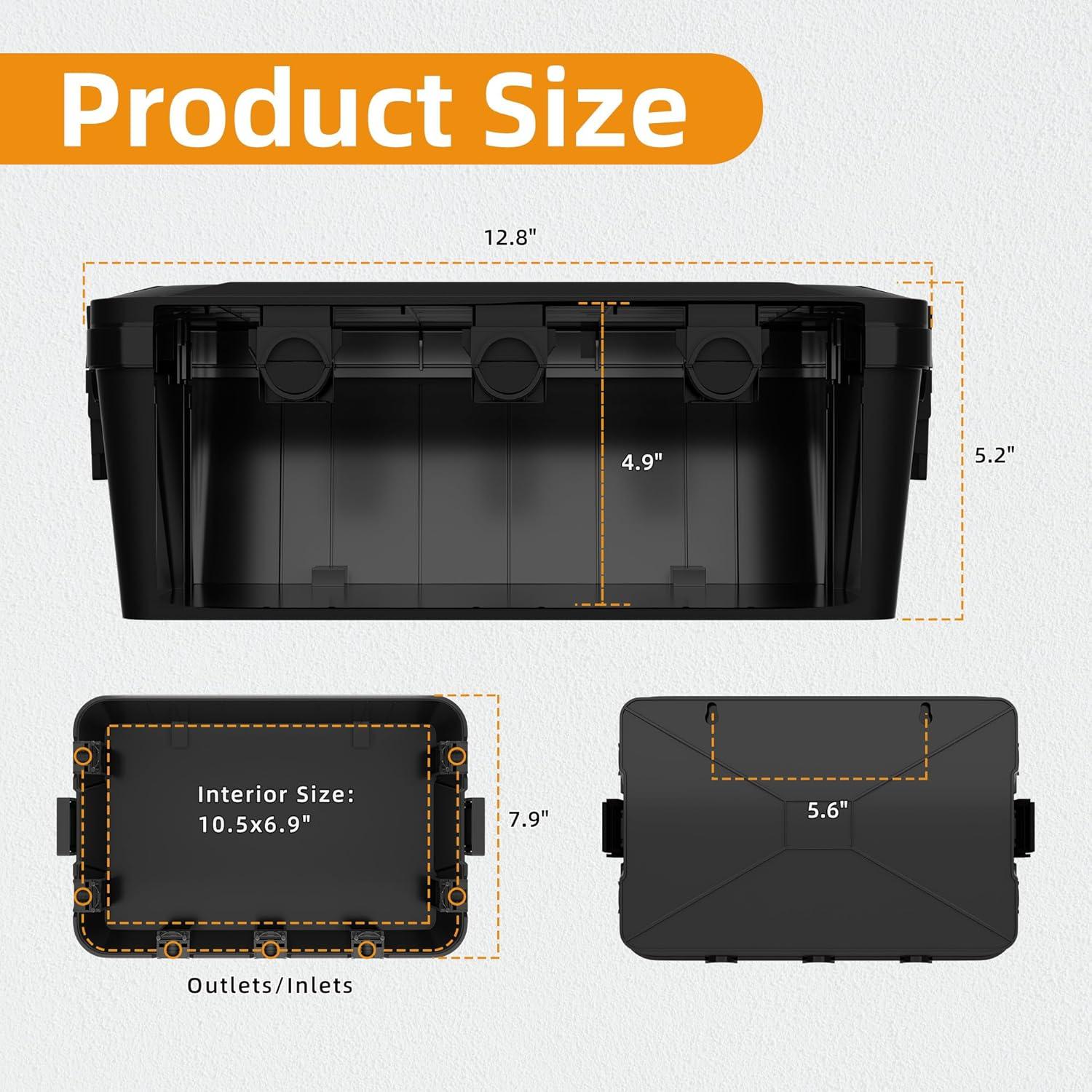 Caja Eléctrica Exterior Impermeable Joinfworld 32x21x13 cm