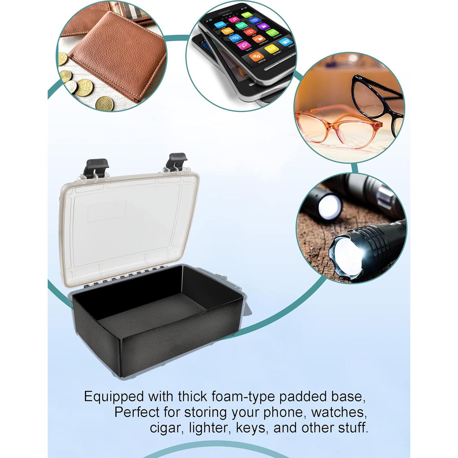 Caja Estanca Impermeable Avlcoaky 22.6x16.3x8.1 cm Negra