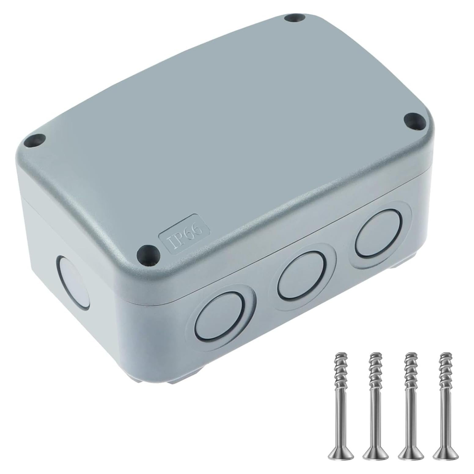 Caja de Conexiones IP66 Nineleaf 125x86x62mm Gris