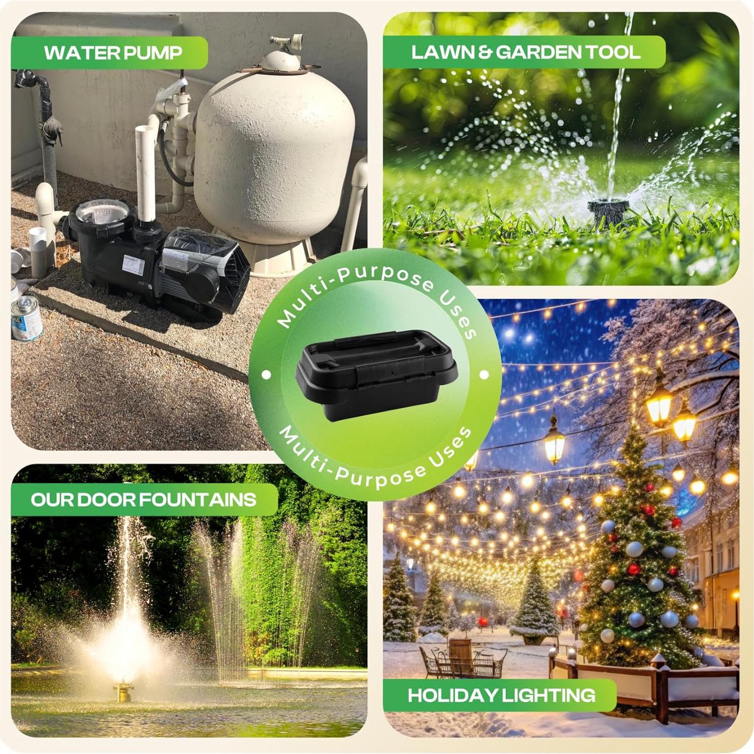 SockitBox Caja Eléctrica Impermeable Pequeña Negra