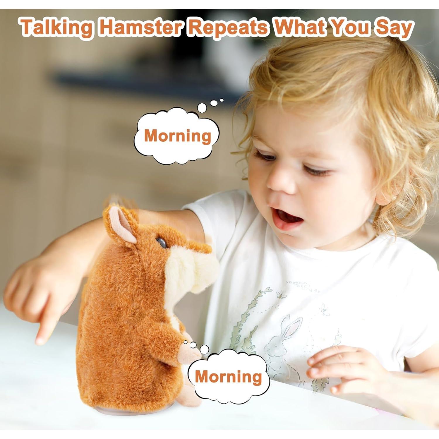 Hamster Hablante Qrooper Interactivo 10x8x15cm para Niños