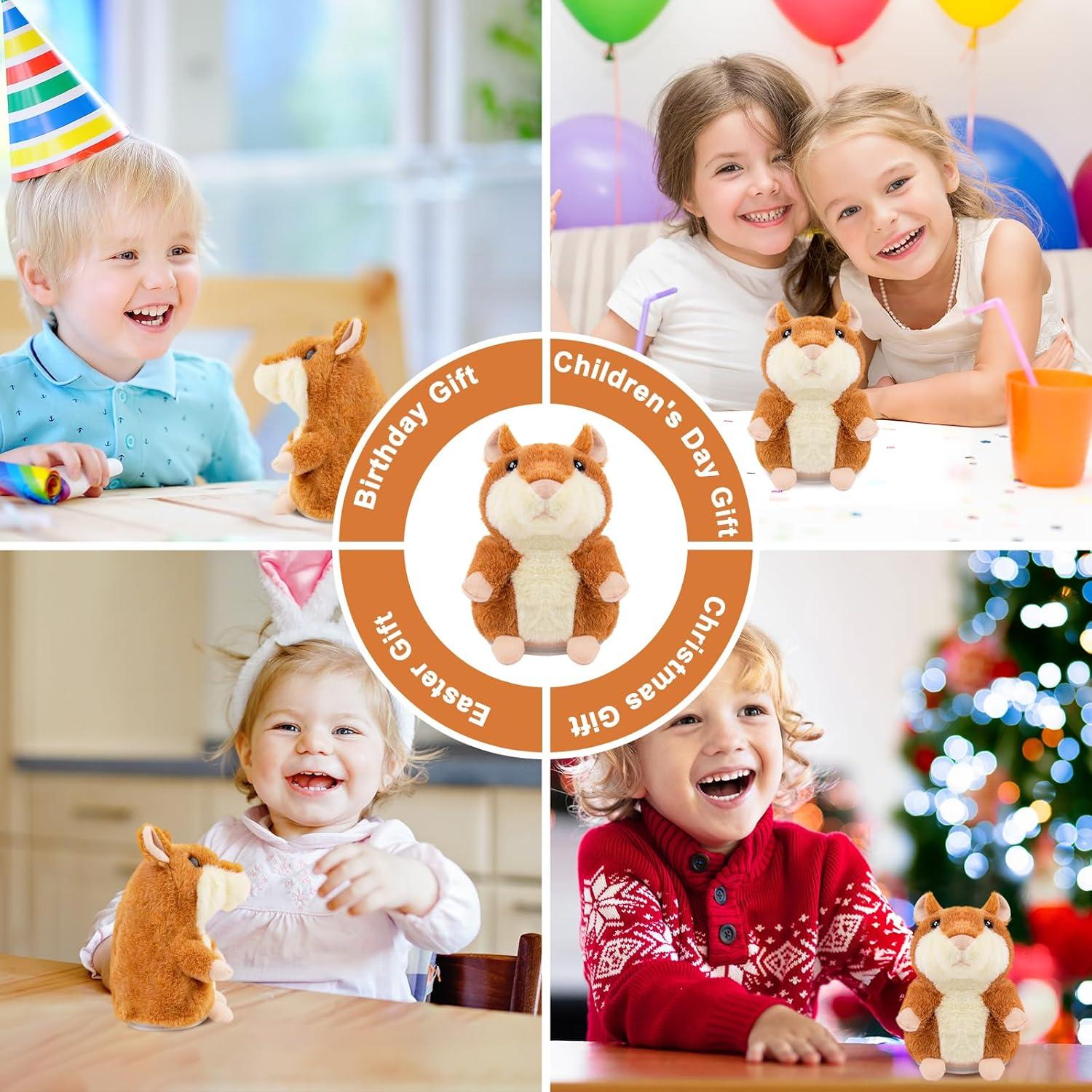 Hamster Hablante Qrooper Interactivo 10x8x15cm para Niños