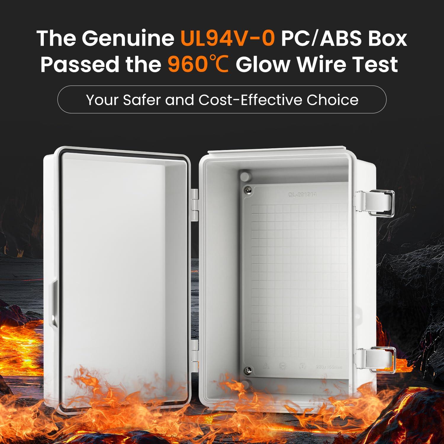 Caja Eléctrica Exterior QILIPSU IP67 290x190x140mm Gris