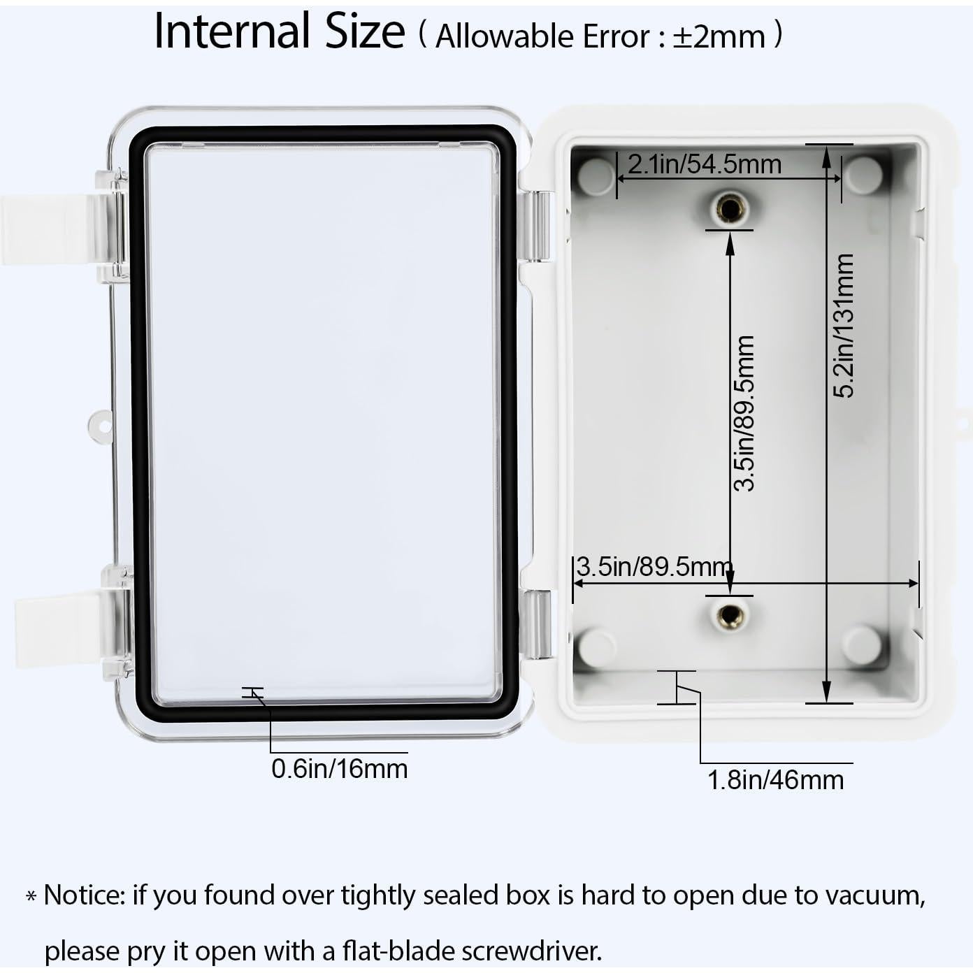 Caja de Conexiones IP65 LMioEtool 150x100x70mm Plástico ABS