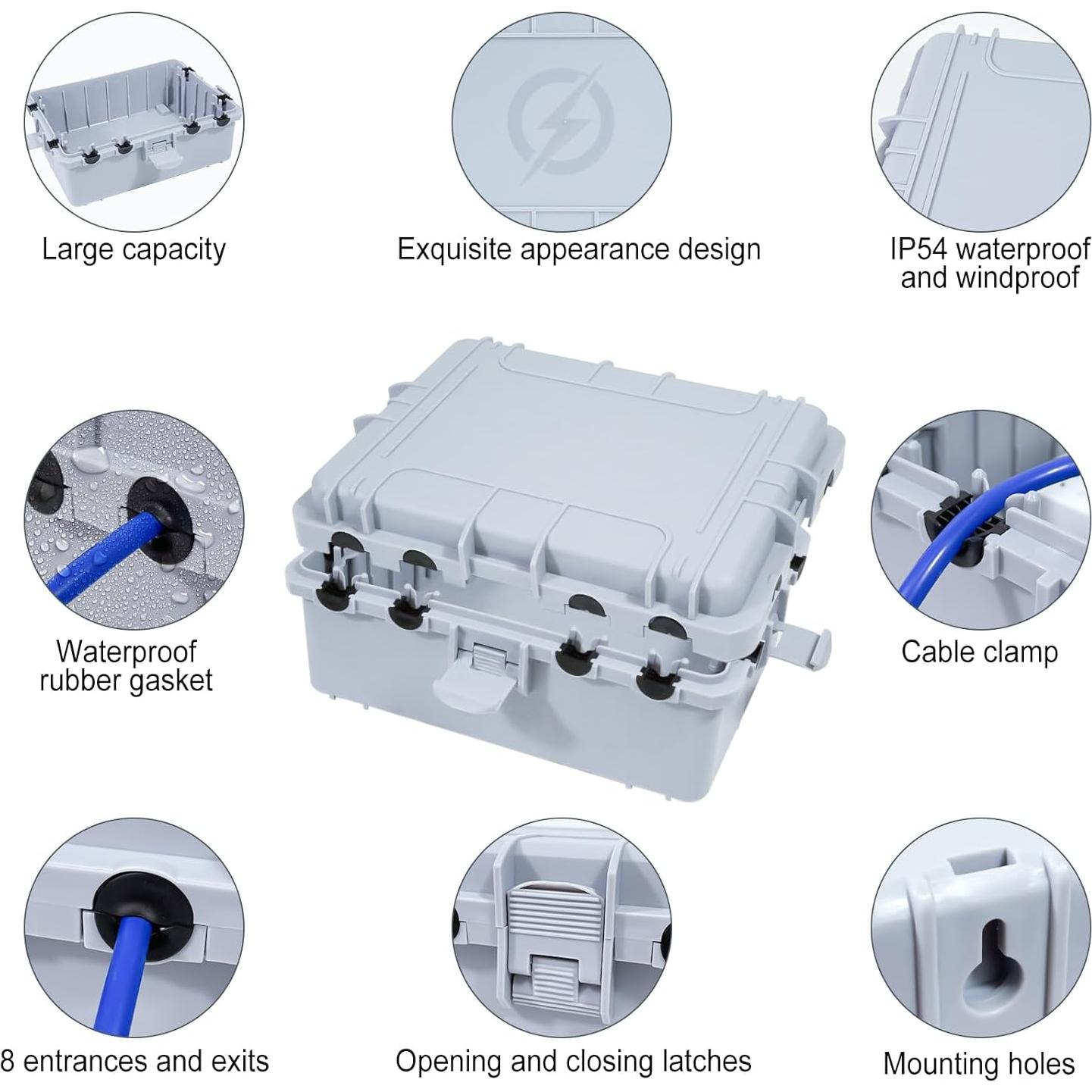 Caja Eléctrica Exterior Impermeable OUTDSPLY 32x23x13 cm