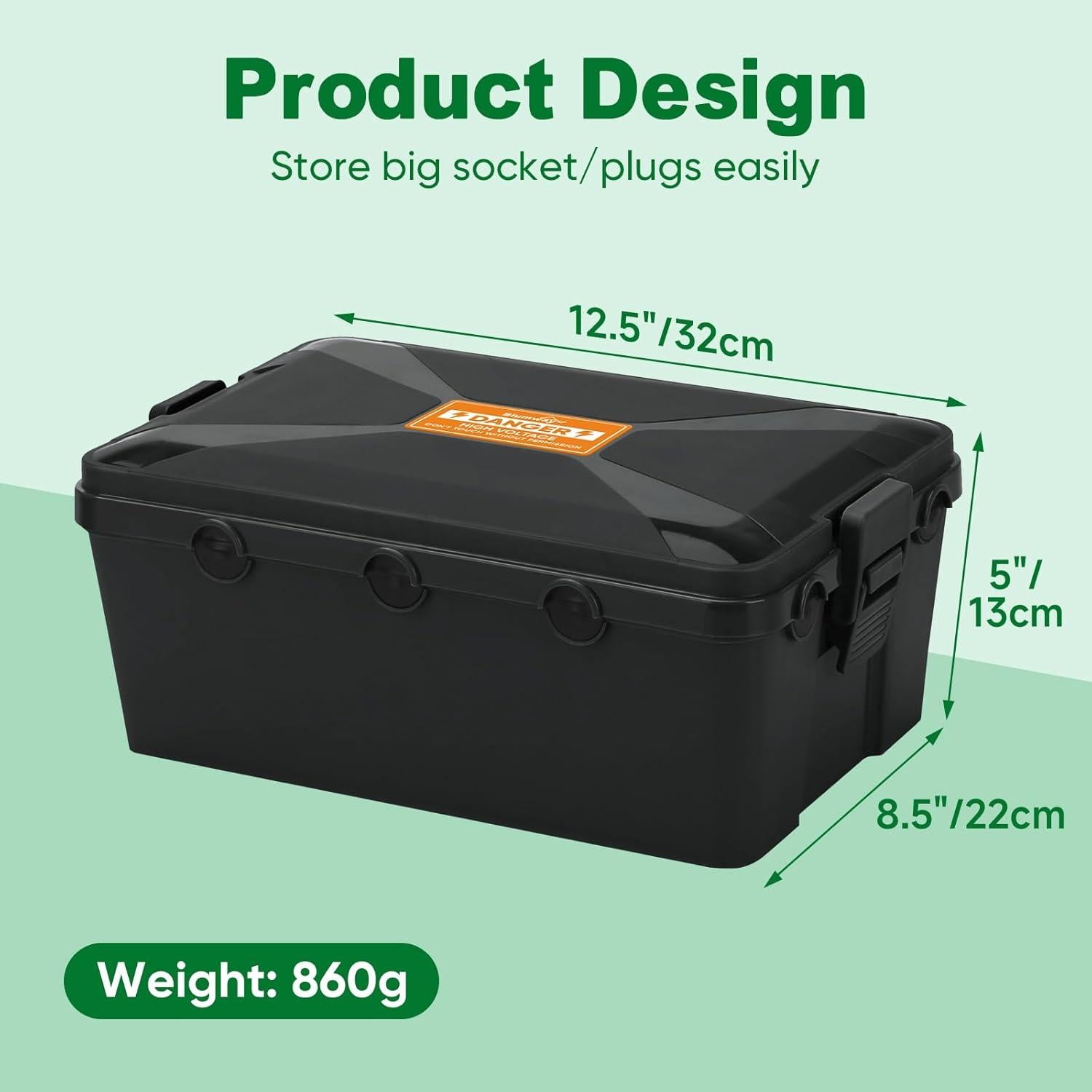 Caja Eléctrica Exterior Grande Blumway IP54 31.75x21.59x12.7cm