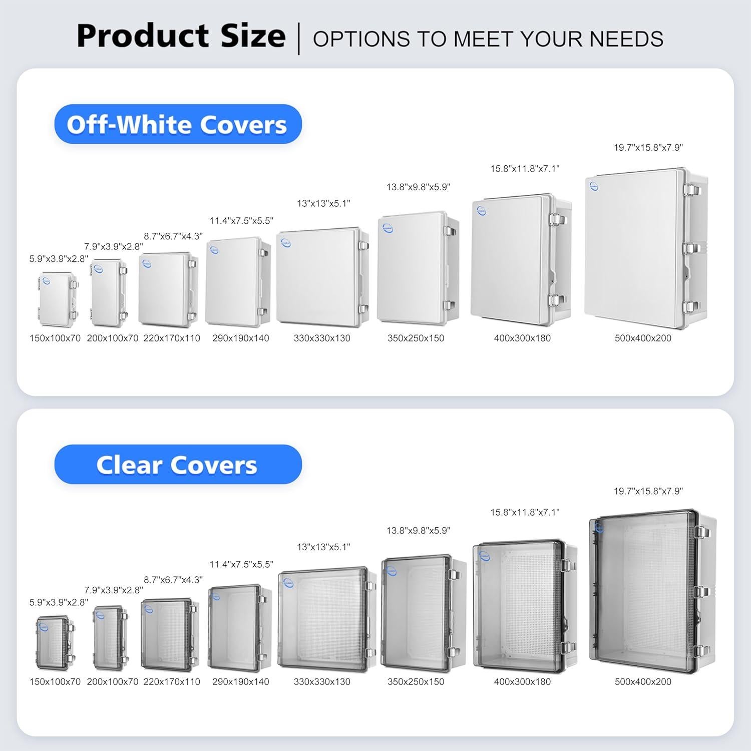 Caja de Conexiones Exterior IP67 RTHIEAI 22x17x11cm Gris