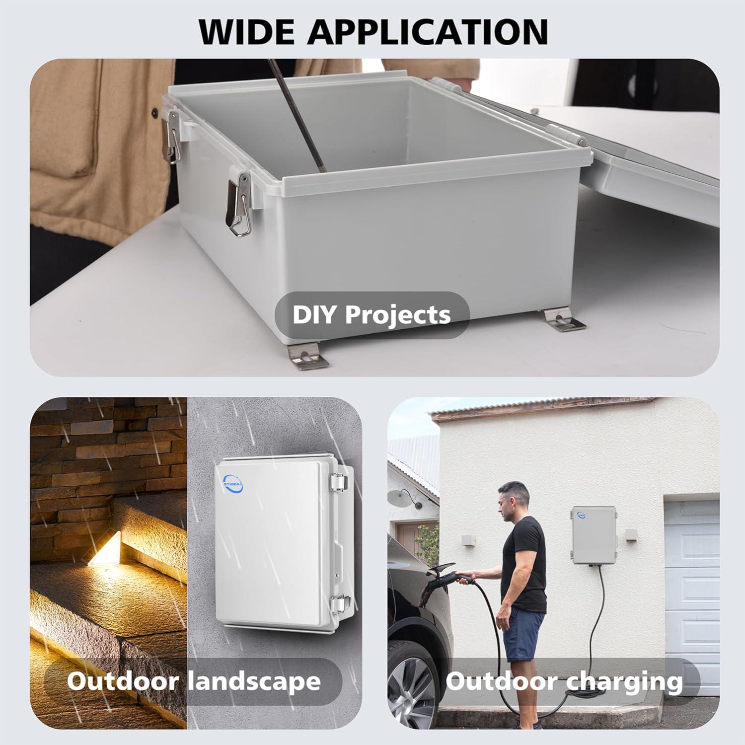 Caja de Conexiones Exterior IP67 RTHIEAI 22x17x11cm Gris