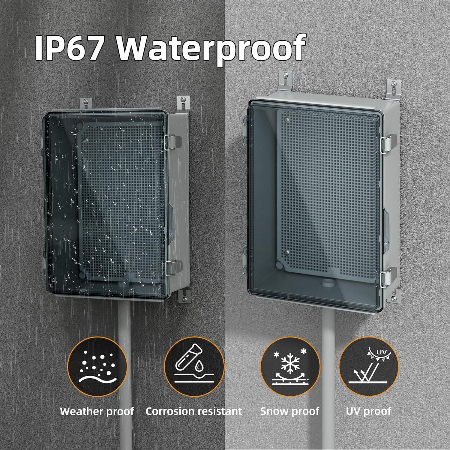 Caja Eléctrica Exterior Impermeable Joinfworld 14x19x29 cm