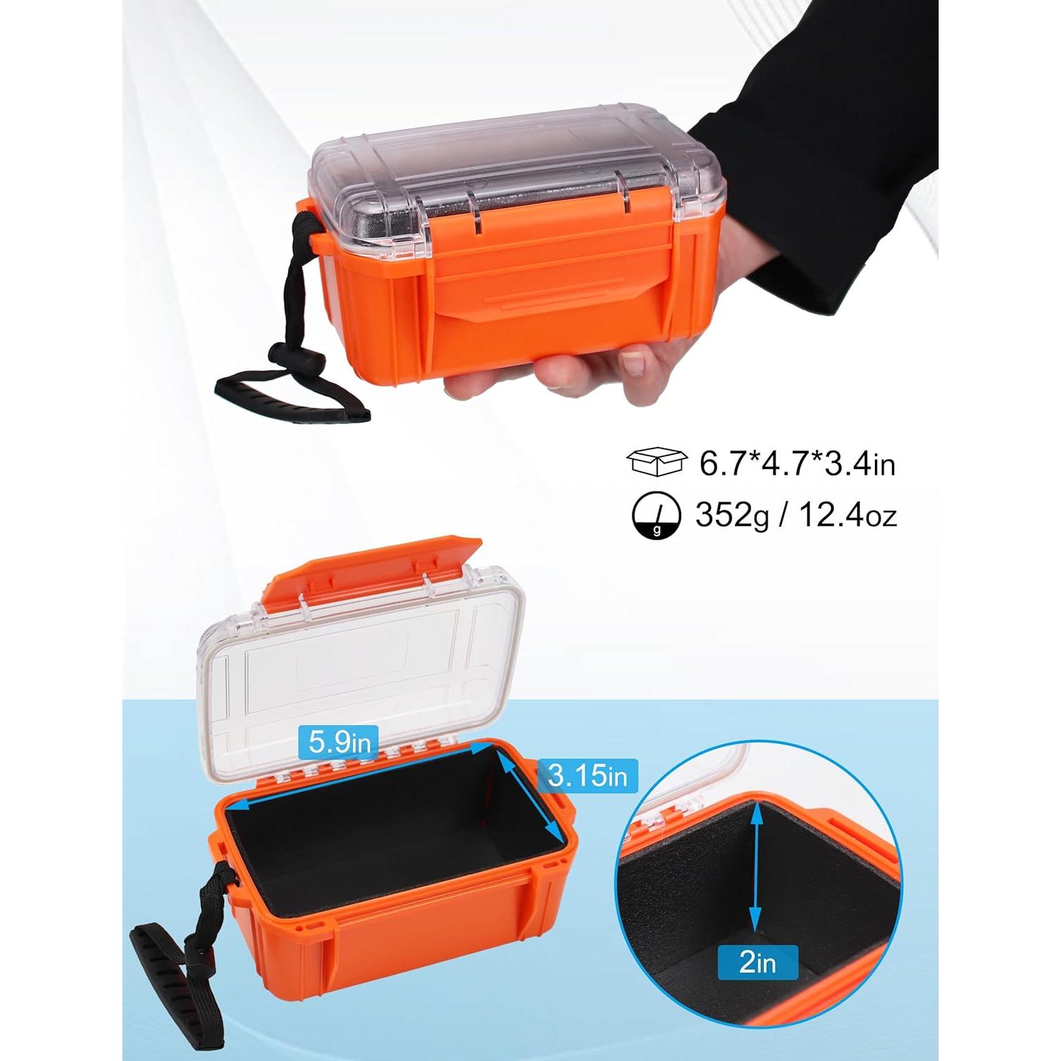 Caja Secadora Impermeable Hlotmeky Naranja 17x12x9 cm