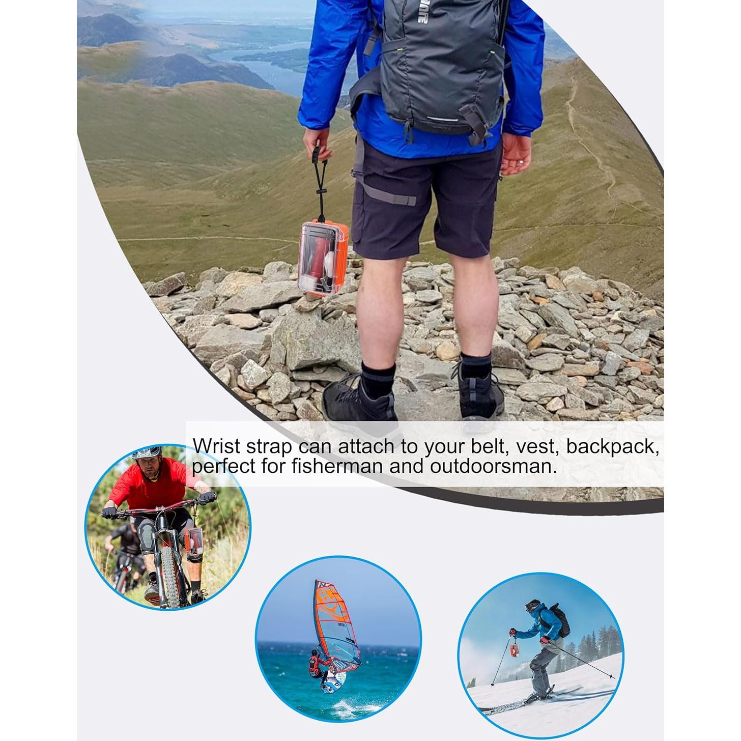 Caja Secadora Impermeable Hlotmeky Naranja 17x12x9 cm