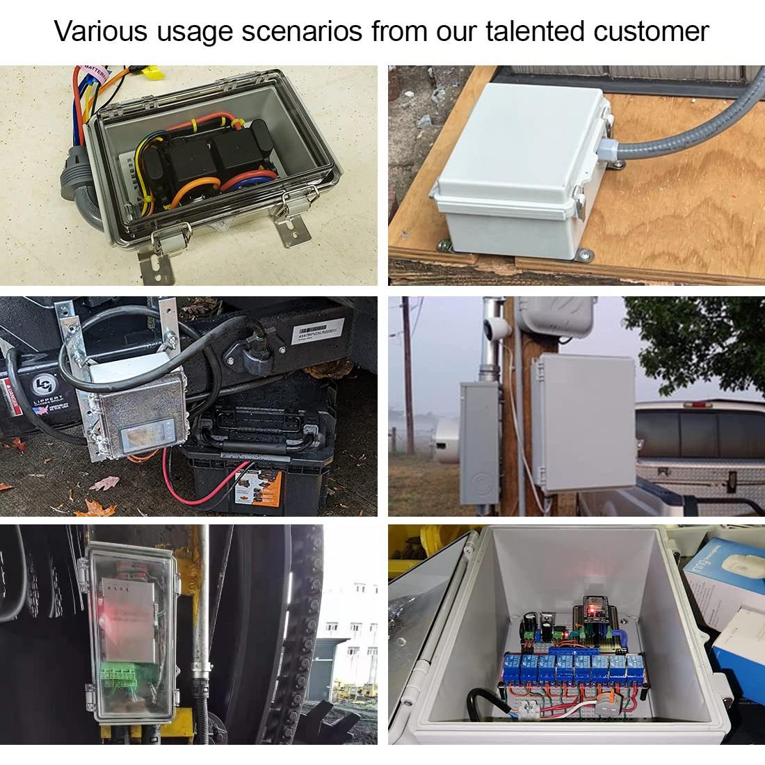 Caja Eléctrica LeMotech IP67 Tapa Transparente 11.94x8.89cm
