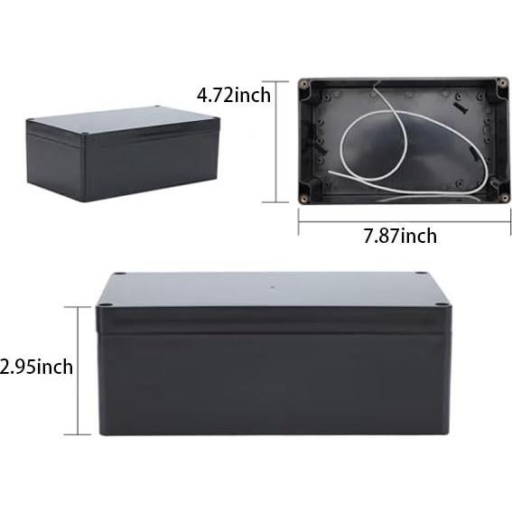 Caja de Proyecto Eléctrica Lhazemu ABS IP65 200x120x75mm