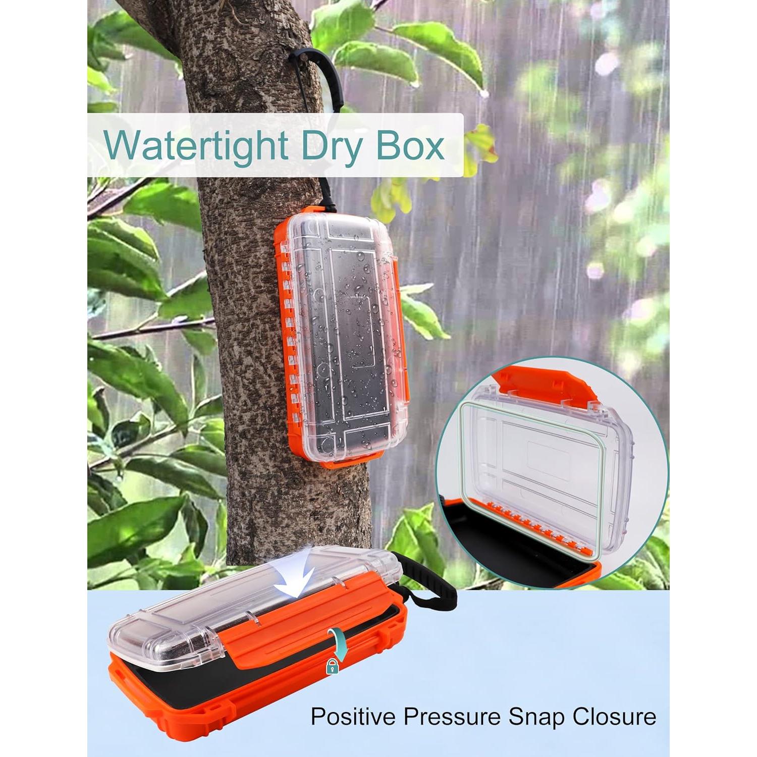 Caja Secadora Impermeable Avlcoaky 19.56x9.40cm Naranja