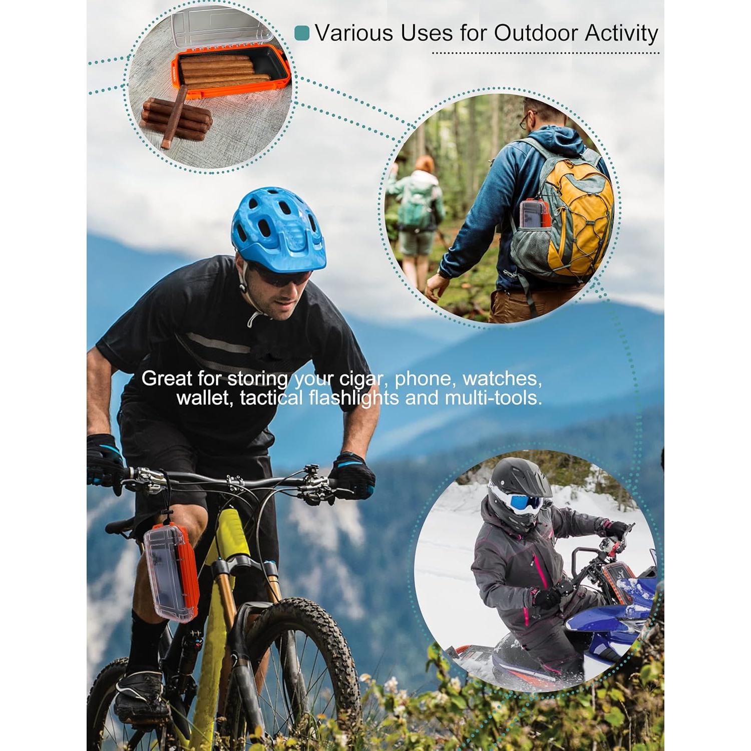 Caja Secadora Impermeable Avlcoaky 19.56x9.40cm Naranja