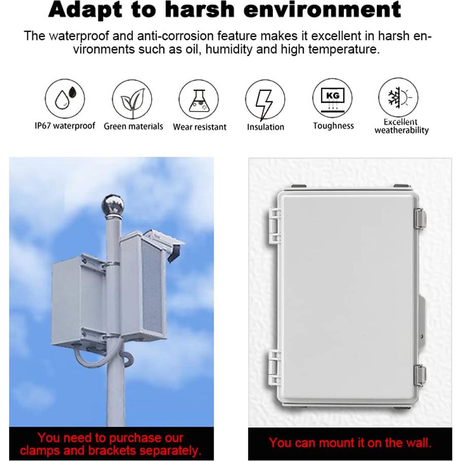 Caja de Conexiones Eléctricas Impermeable GITRUAX 22.1x17x11.2cm