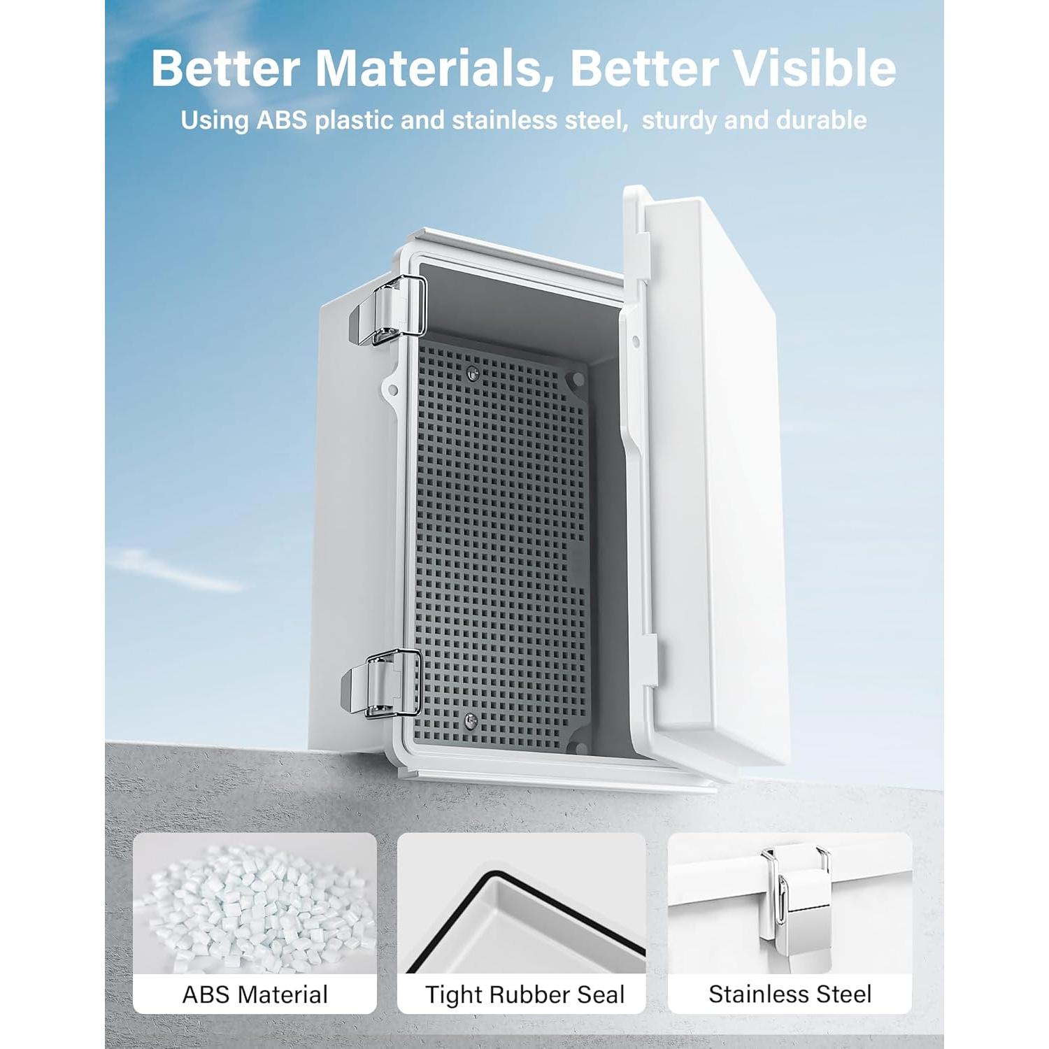 Caja de Conexiones Impermeable GEVEELIFE 22.1x17x10.9cm IP67