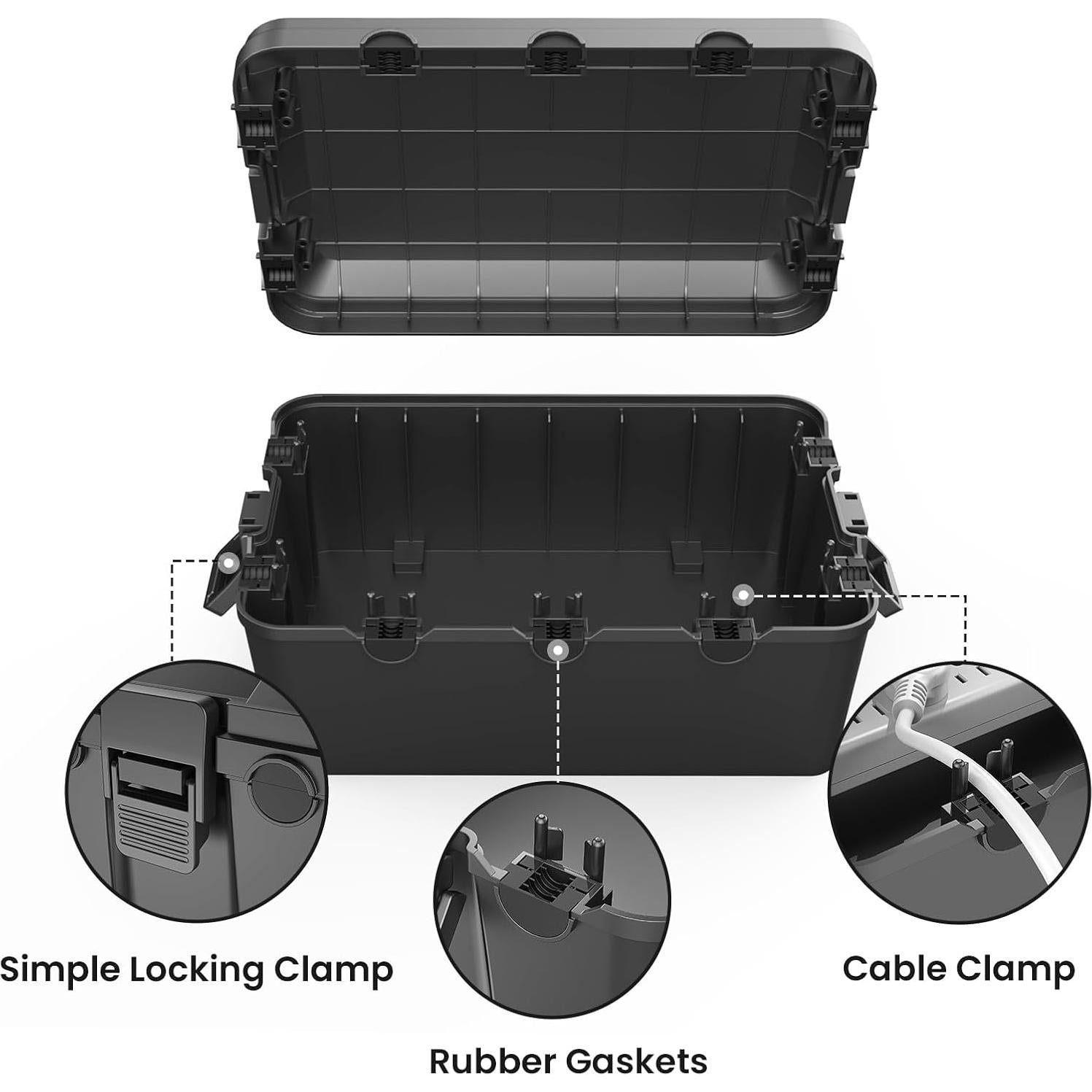 Caja Eléctrica Exterior Impermeable PLUGTUL - Paquete de 4
