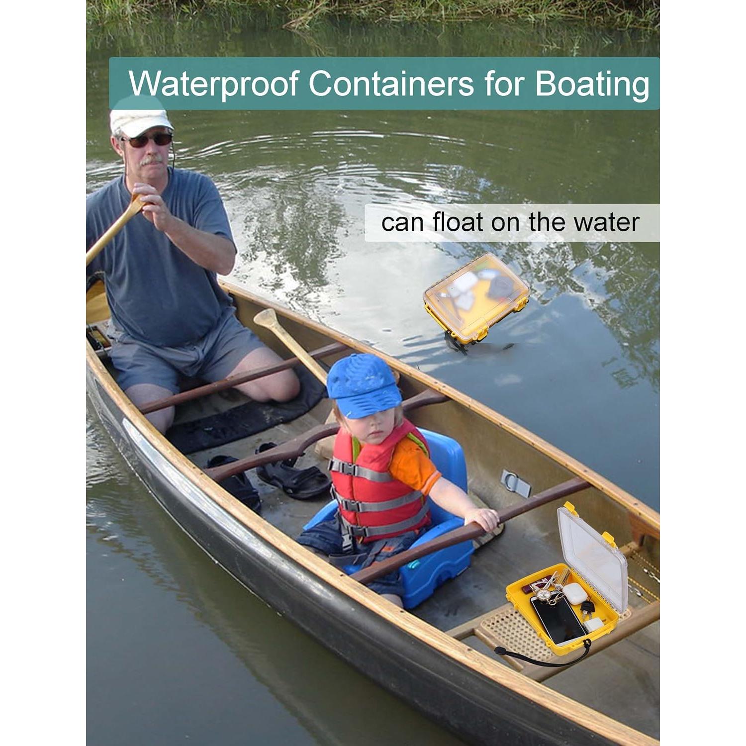 Caja Secadora Impermeable Avlcoaky Amarilla 23,88x16,51 cm