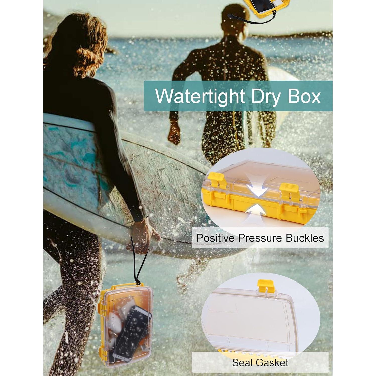 Caja Secadora Impermeable Avlcoaky Amarilla 23,88x16,51 cm