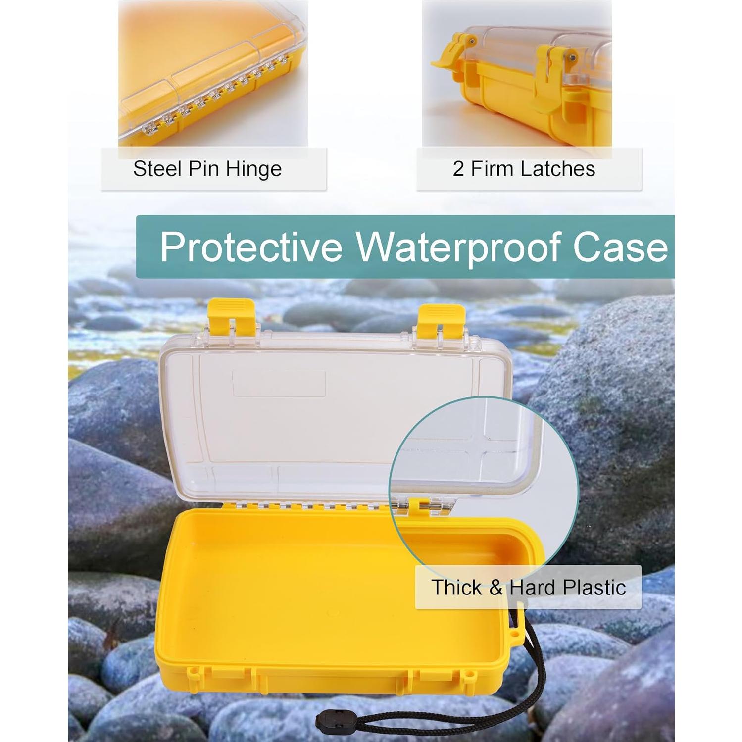 Caja Secadora Impermeable Avlcoaky Amarilla 23,88x16,51 cm