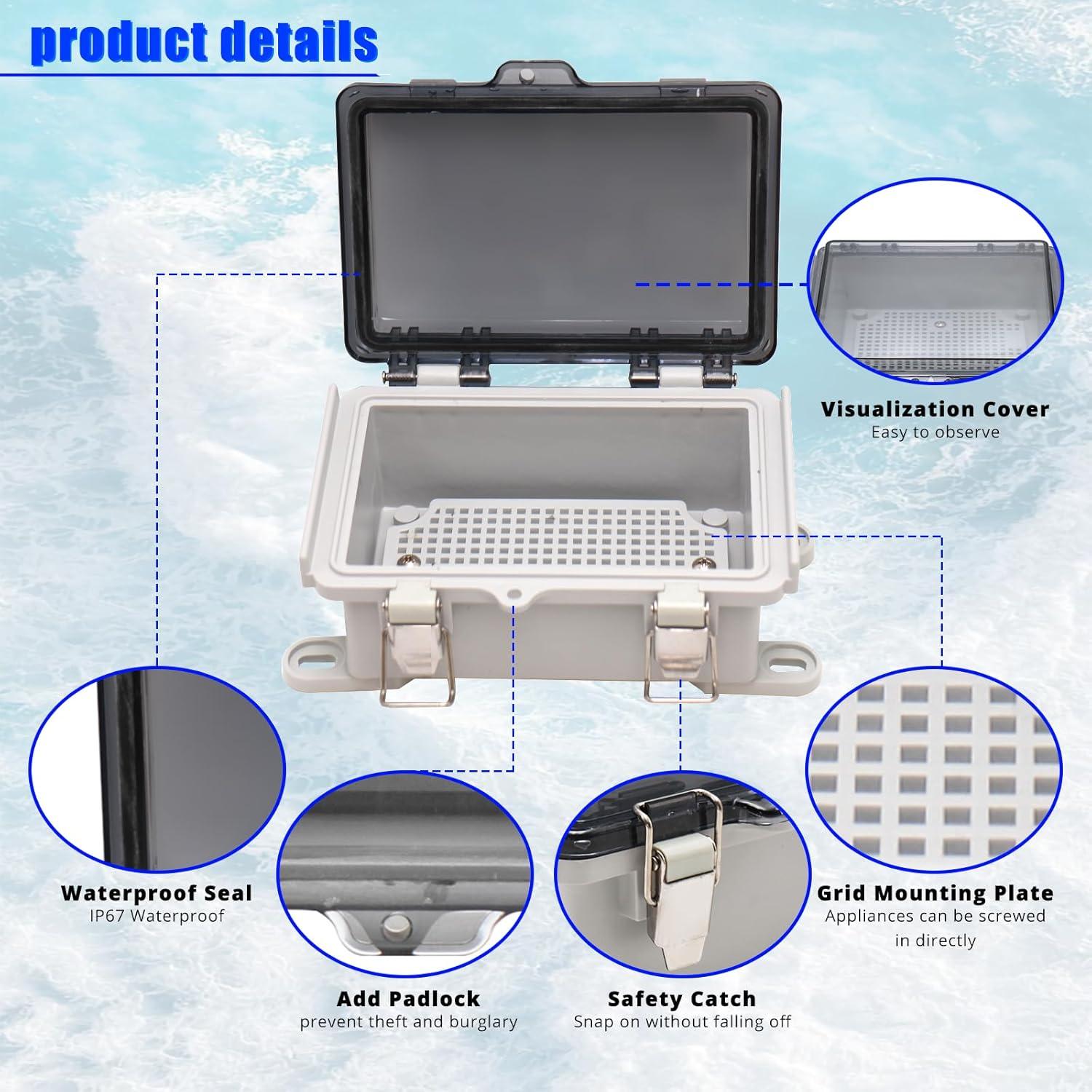 Caja Eléctrica Impermeable MAKERELE 150x100x70mm IP67