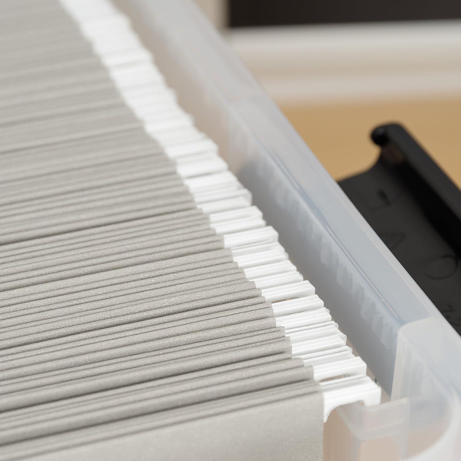 Caja de Archivos IRIS USA WeatherPro 32 Qt 4 Pack Transparente