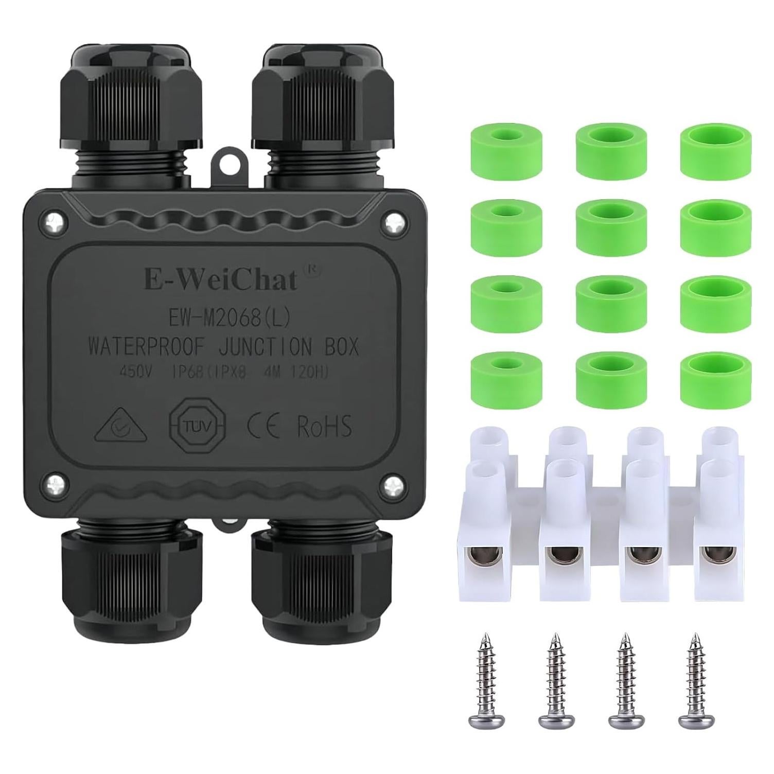 Caja de Conexiones Impermeable SZFUDIGO 4 Vías IP68