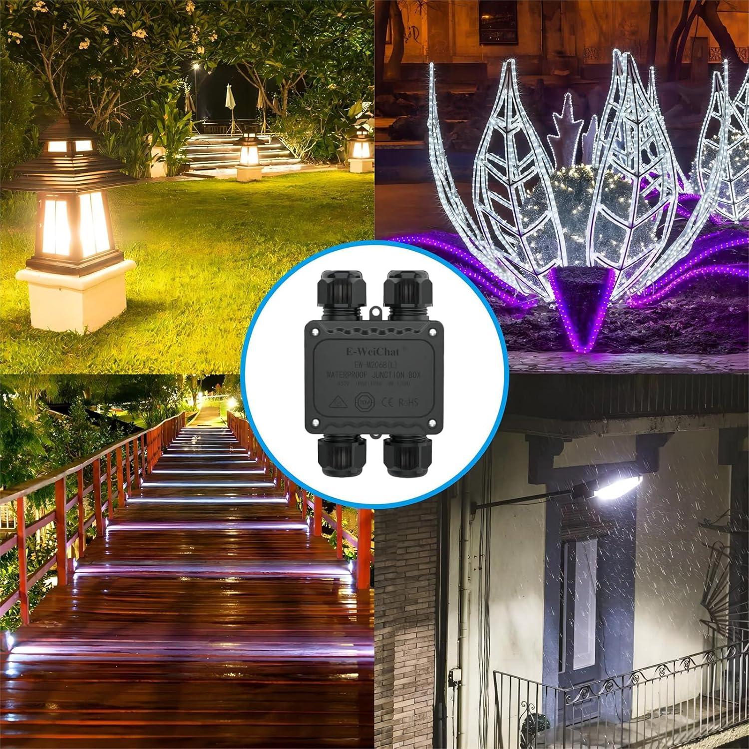 Caja de Conexiones Impermeable SZFUDIGO 4 Vías IP68