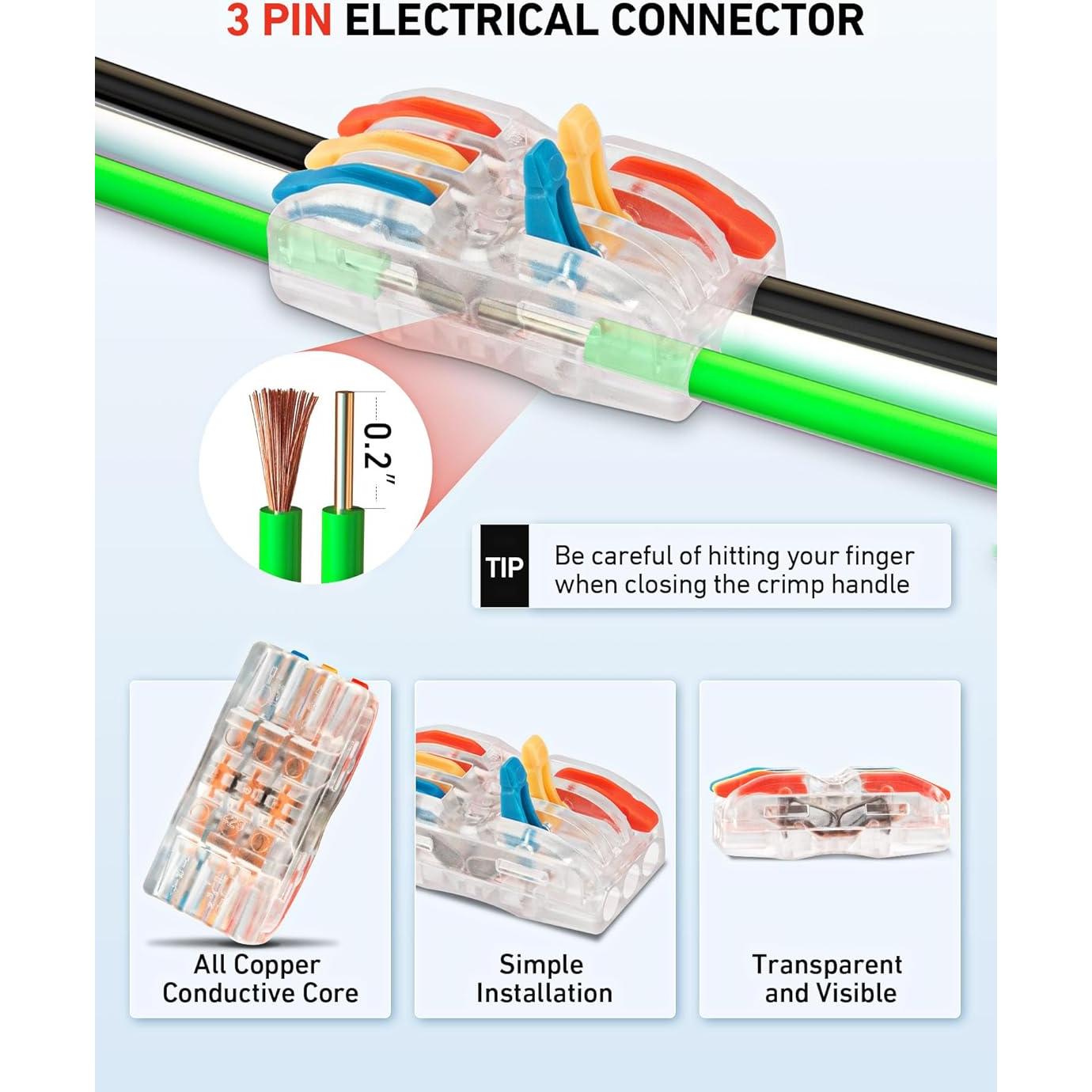 Paquete de 3 Cajas de Conexión SARDVISA IP68 4-10mm