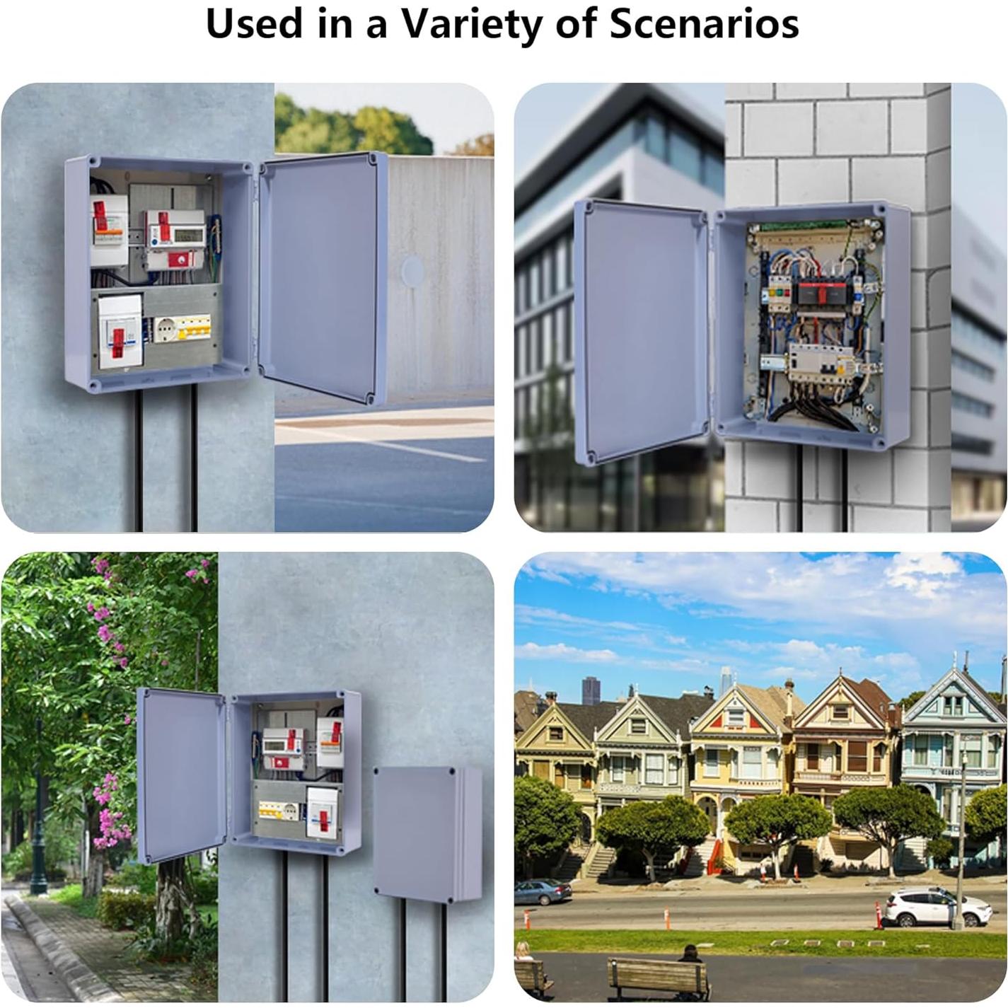 Caja de Conexiones IP65 Anpugaolao 30x25x10 cm Impermeable