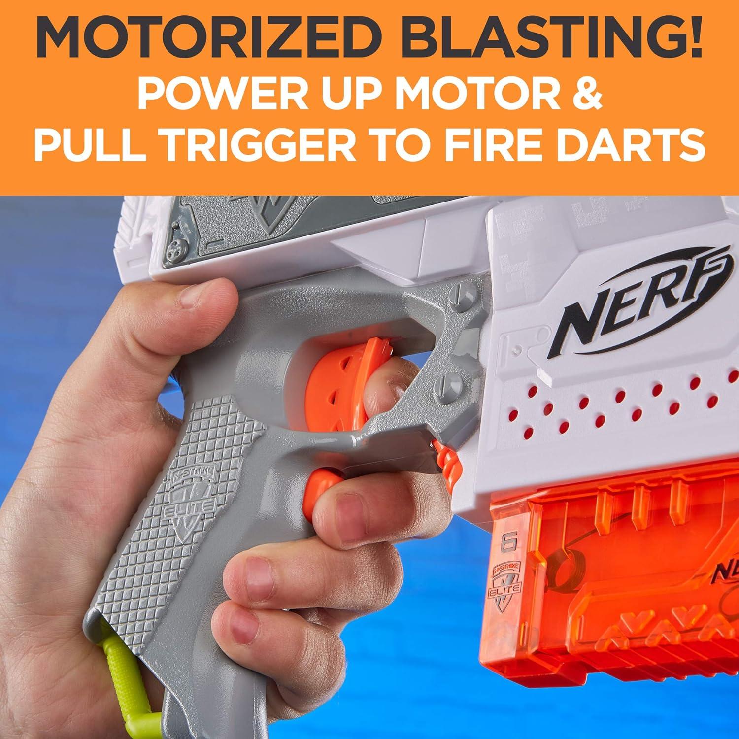 Nerf Modulus Stryfe Blaster Motorizado - Dispara 6 Dardos