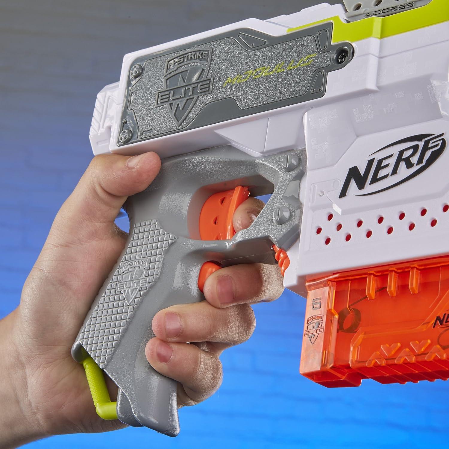 Nerf Modulus Stryfe Blaster Motorizado - Dispara 6 Dardos