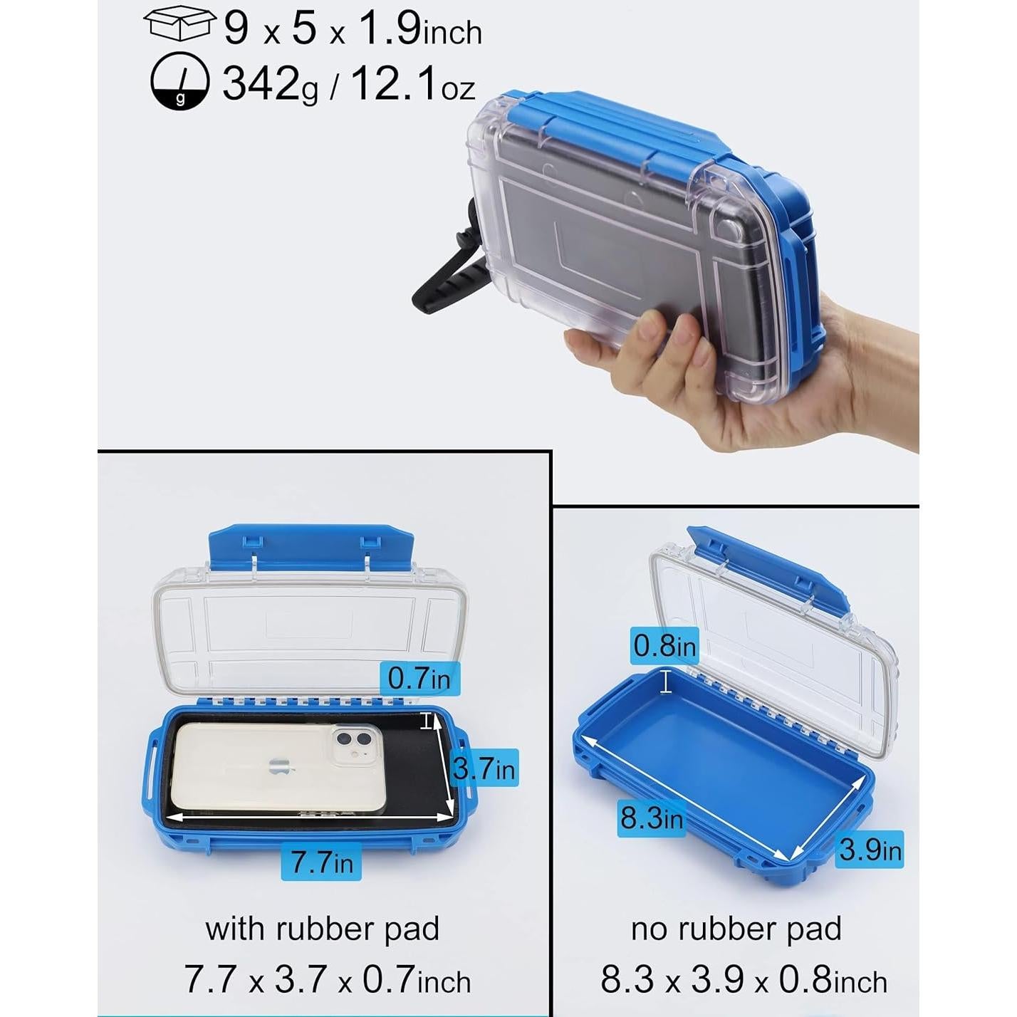 Caja Secadora Impermeable Hlotmeky para Kayak y Barco 22.9x12.7cm