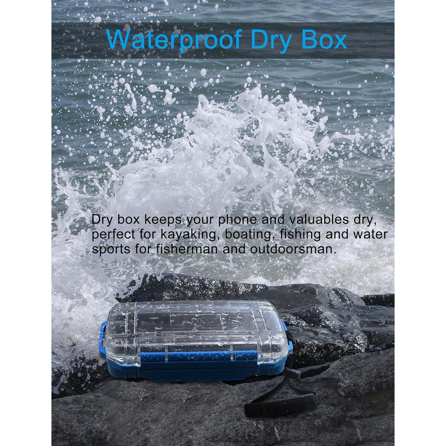 Caja Secadora Impermeable Hlotmeky para Kayak y Barco 22.9x12.7cm