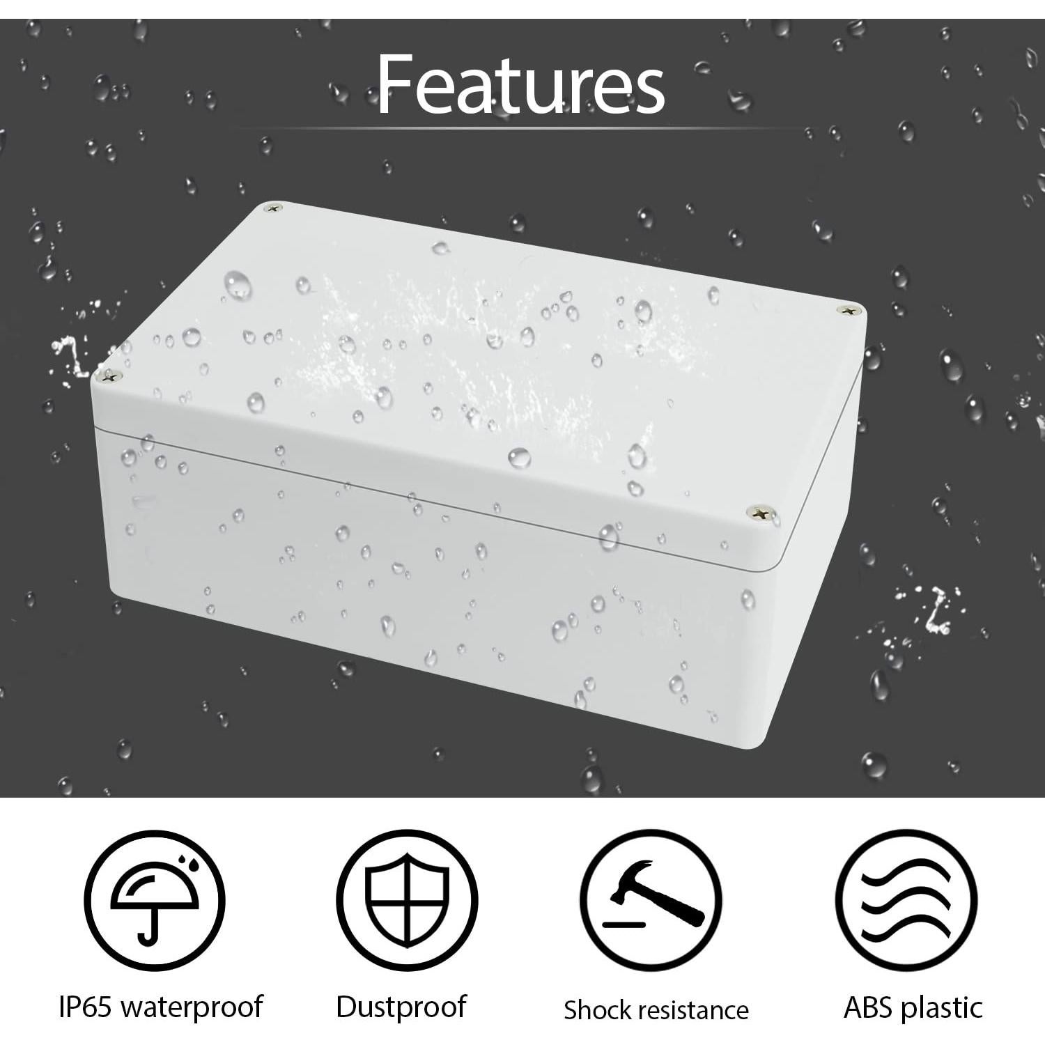 Caja de Conexiones Plástica IP65 HoHaing 200x120x75mm