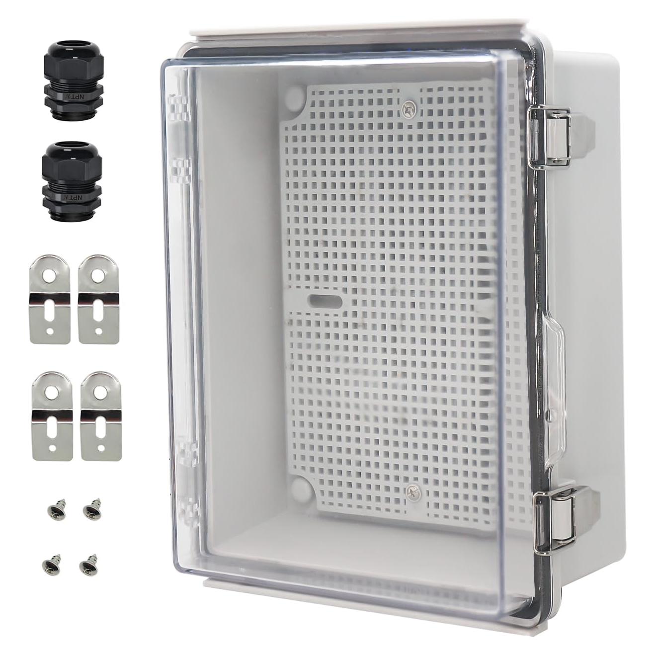 Caja de Conexiones Zulkit IP67 220x170x110mm Tapa Transparente