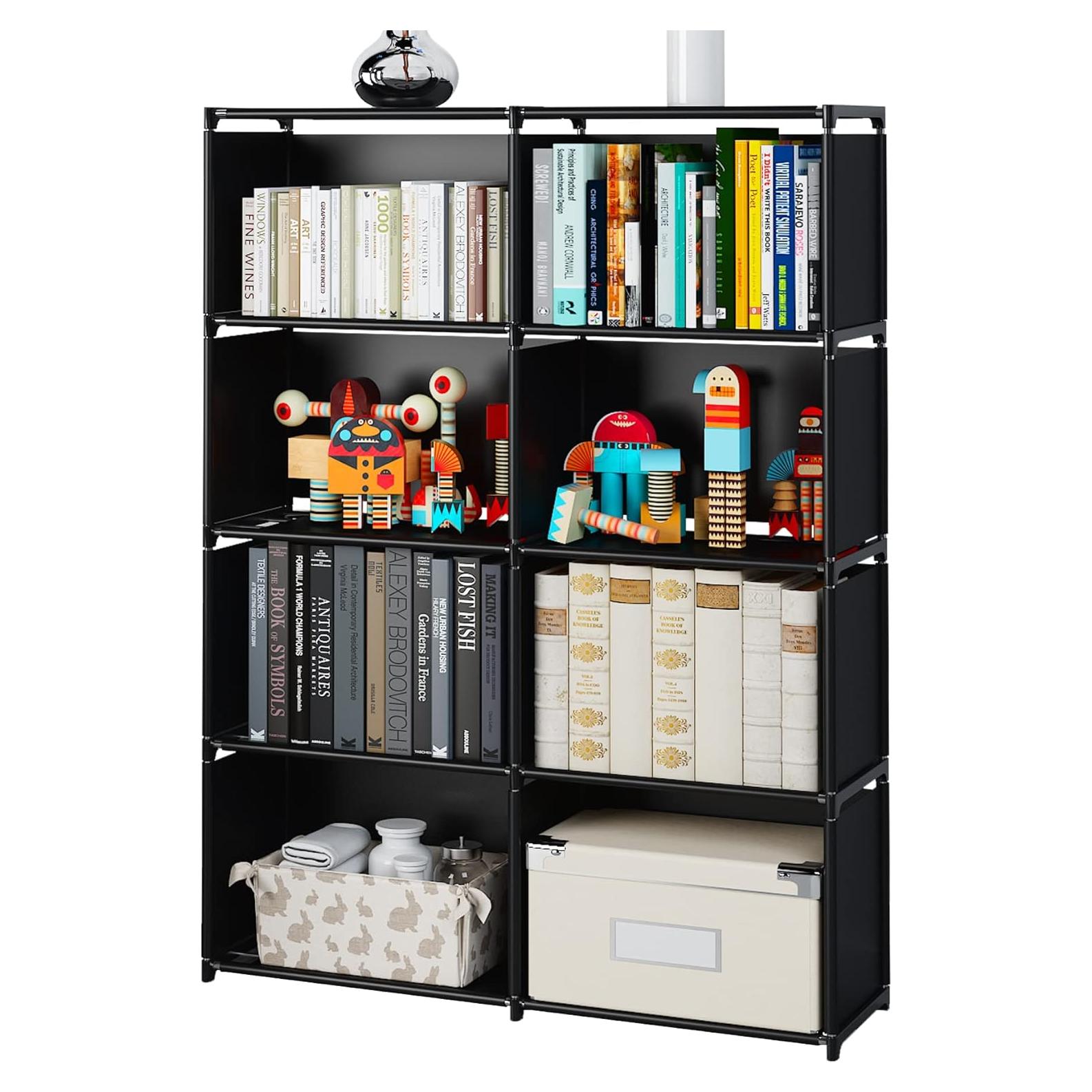 Estante MOYIPIN 8 Rejillas Multifuncional Negro