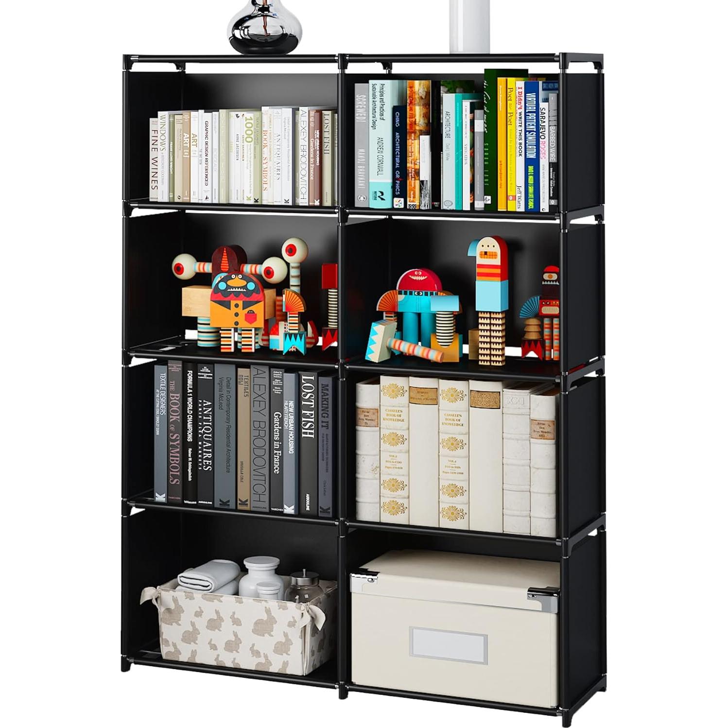 Estante MOYIPIN 8 Rejillas Multifuncional Negro