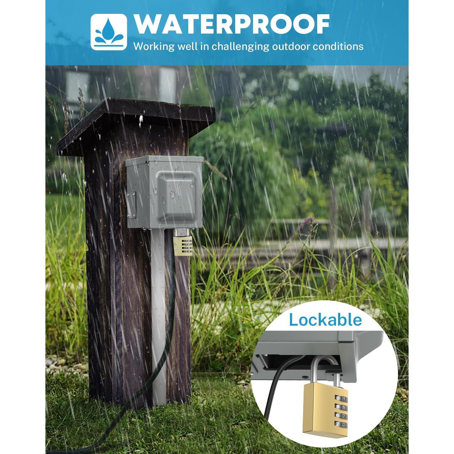 Caja Eléctrica Exterior Impermeable Kohree 20A GFCI