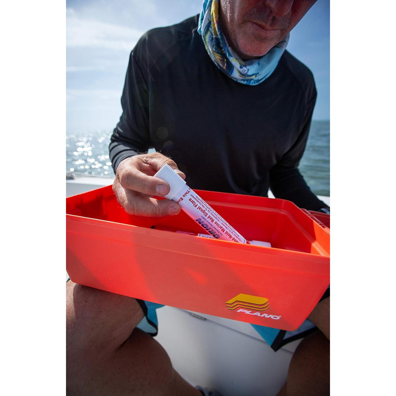 Caja de Almacenamiento Seco Plano Shallow Naranja 38x20x15cm