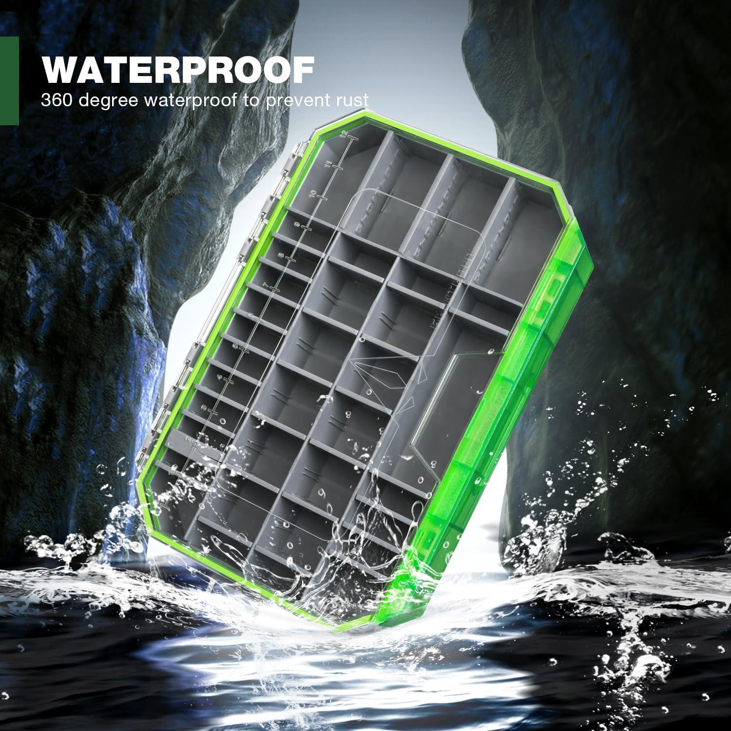 Caja de aparejos Ghosthorn 3700 impermeable con divisores