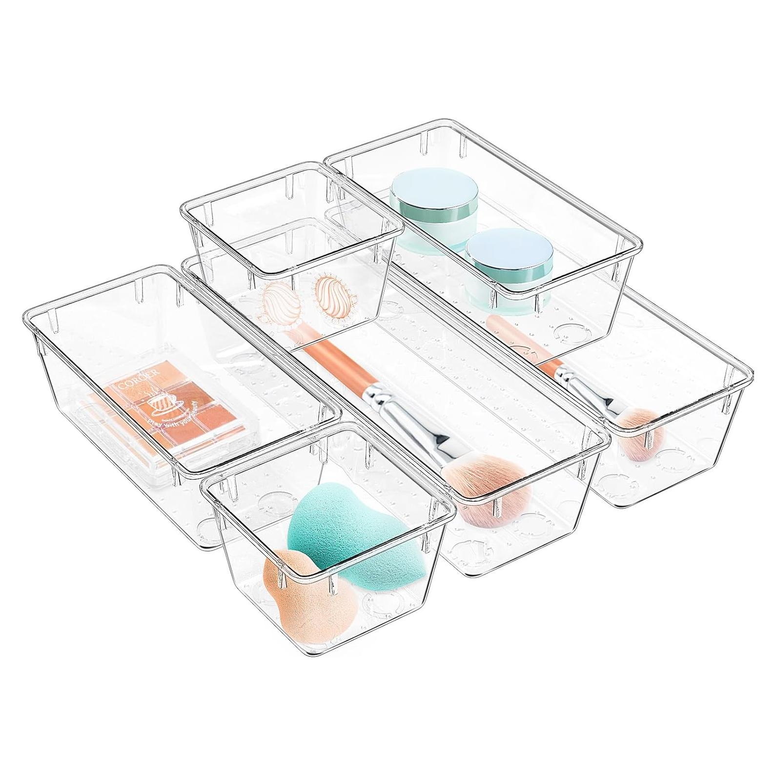 Organizadores de Cajón WOWBOX 6 Piezas Acrílico Transparente