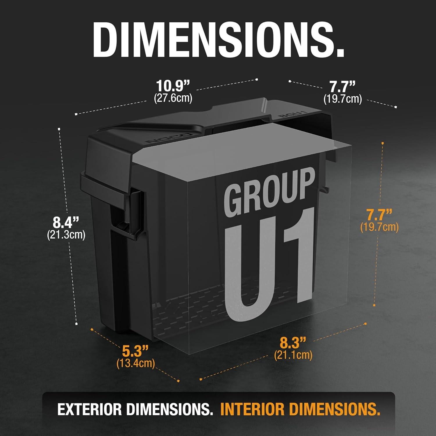 Caja de Batería NOCO BGU1S 12V para Jardín y Generadores