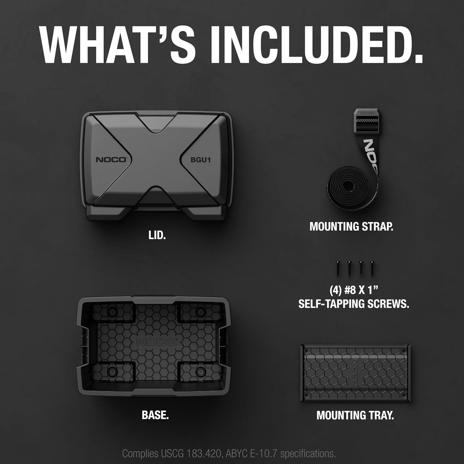 Caja de Batería NOCO BGU1S 12V para Jardín y Generadores