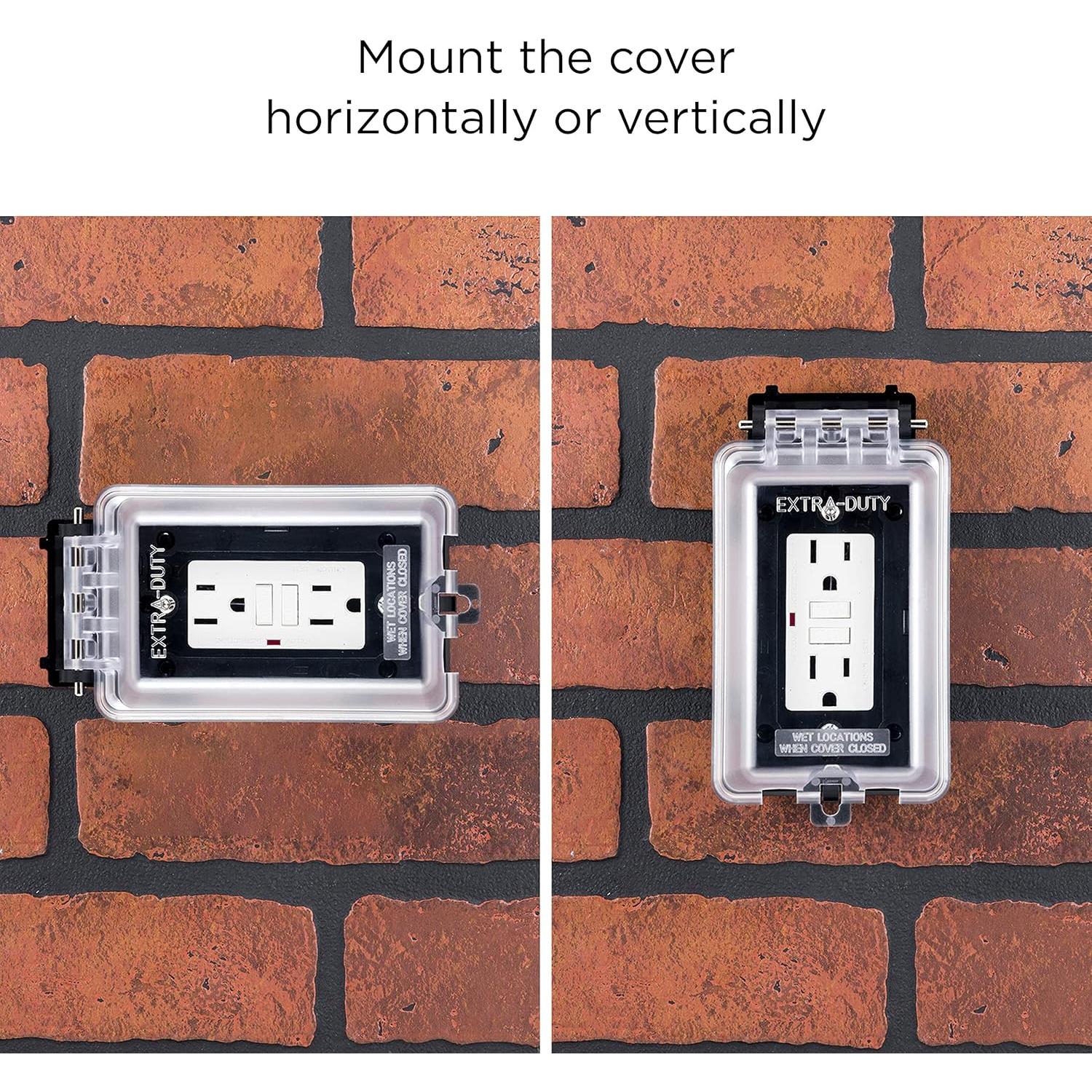 Cubierta de Enchufe Exterior UltraPro 1 Gang Negra IP65